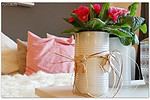 Frühlingsdeko – Dosen für die Rosen