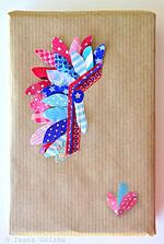 Geschenkverpackung mit Washi-Tape Indianer Federschmuck