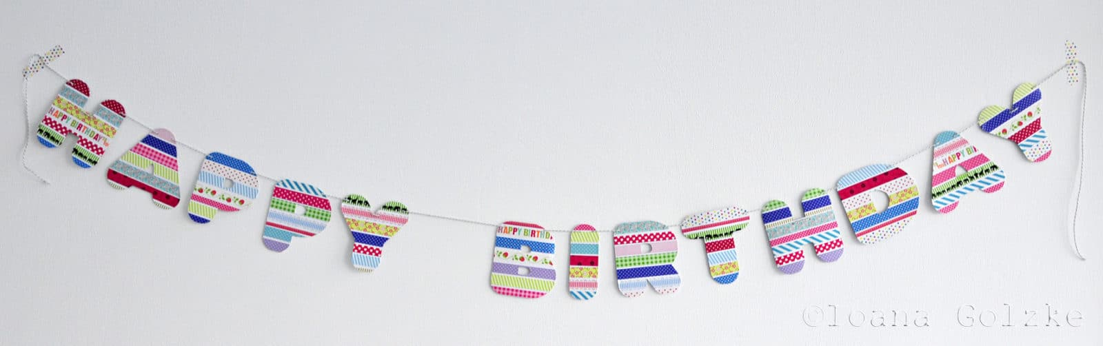 DIY Geburtstagsgirlande / Happy Birthday Girlande