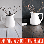 DIY – Vintage Foto-Unterlage und -Hintergrund basteln