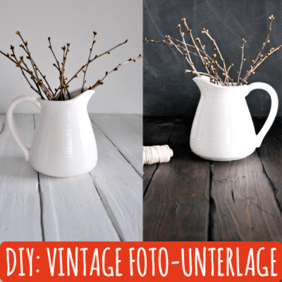 DIY - Vintage Foto-Unterlage und -Hintergrund basteln