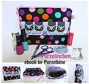 ebook Nähanleitung Kosmetiktäschchen Purzelinchen