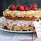 Erdbeersahne-Baiser Torte