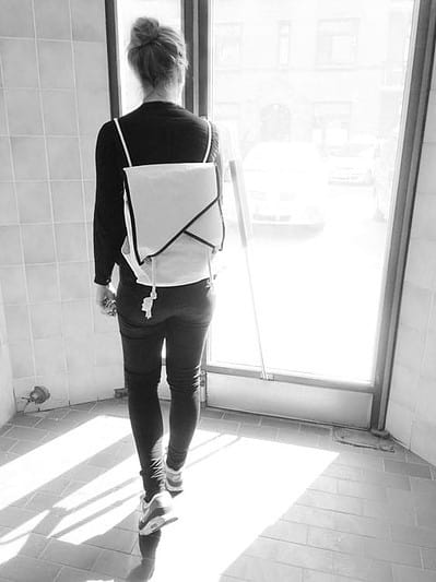 Geometrierucksack mit Notebookfach