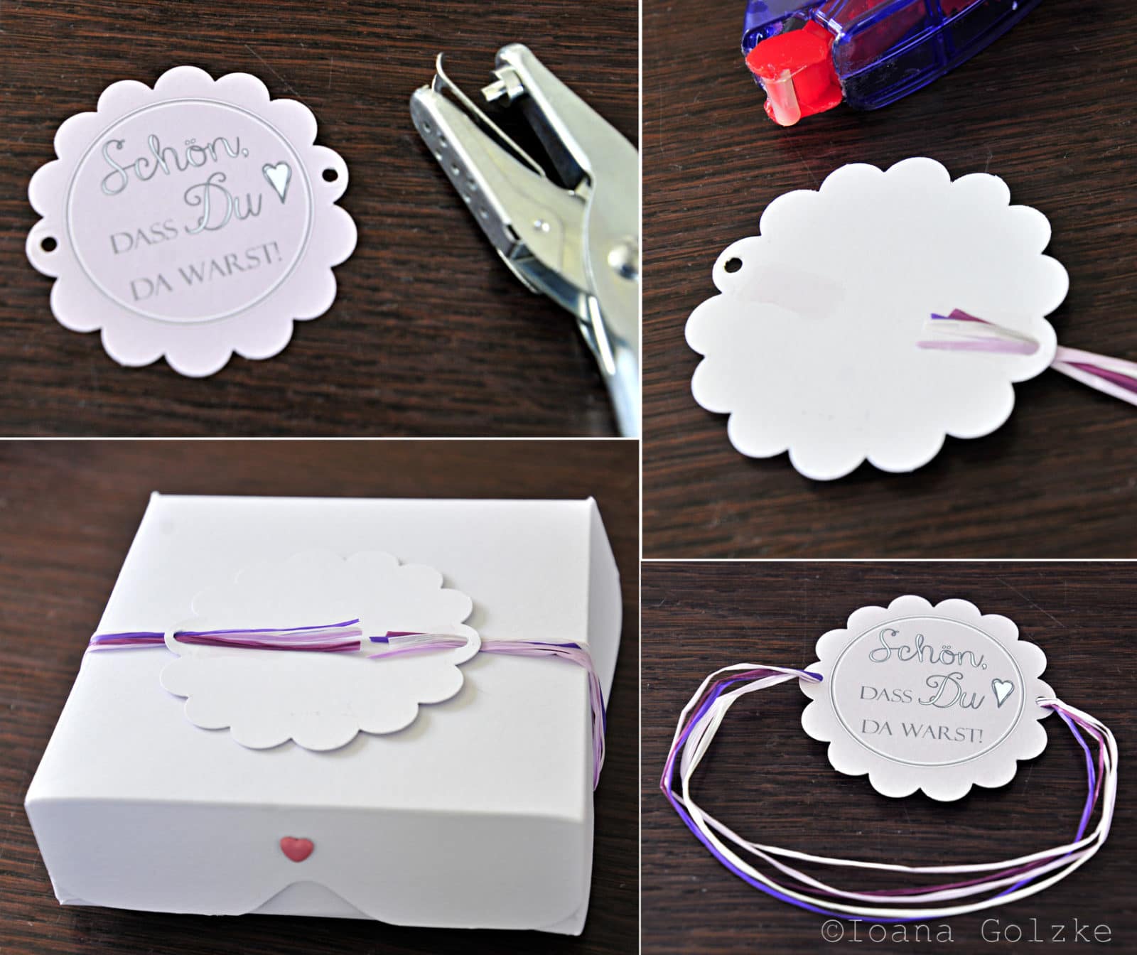 Geschenkbox / Pizzabox für Cookies
