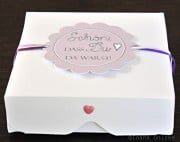 Geschenkbox / Pizzabox für Cookies