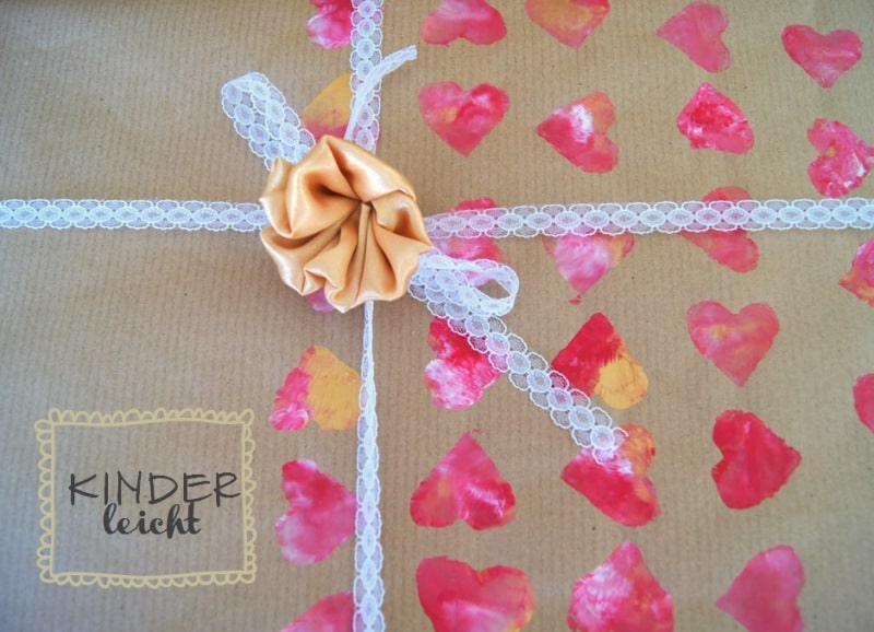 Geschenkpapier von Herzen