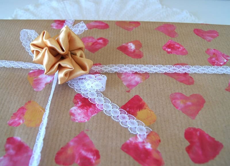 Geschenkpapier von Herzen