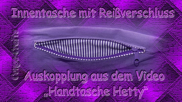 Innentasche mit Reißverschluss nähen