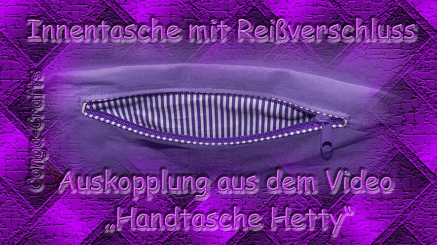 Innentasche mit Reißverschluss nähen