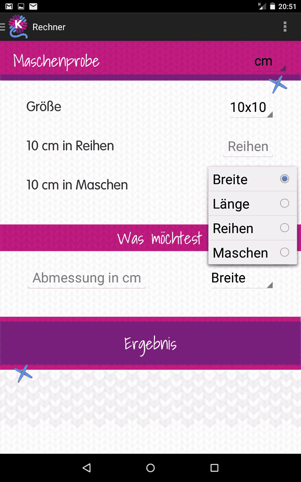 Knitulator - die Strick- und Häkelapp