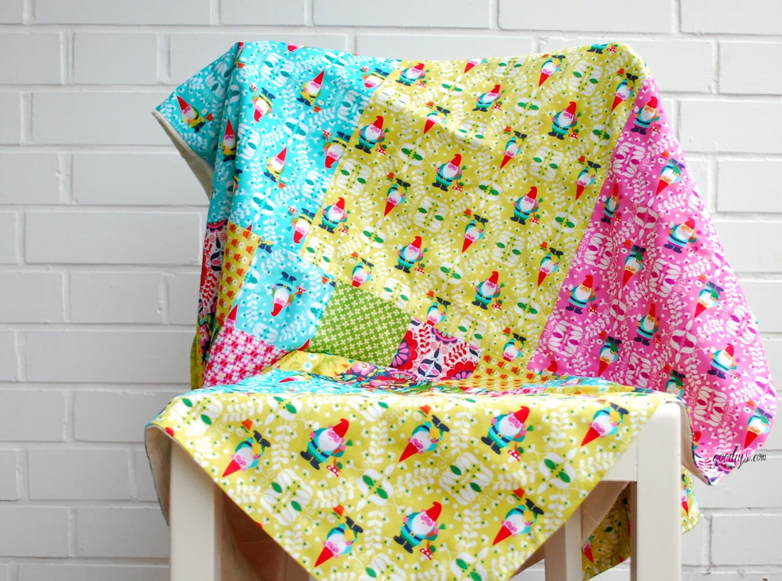 Kunterbunte Patchworkdecke