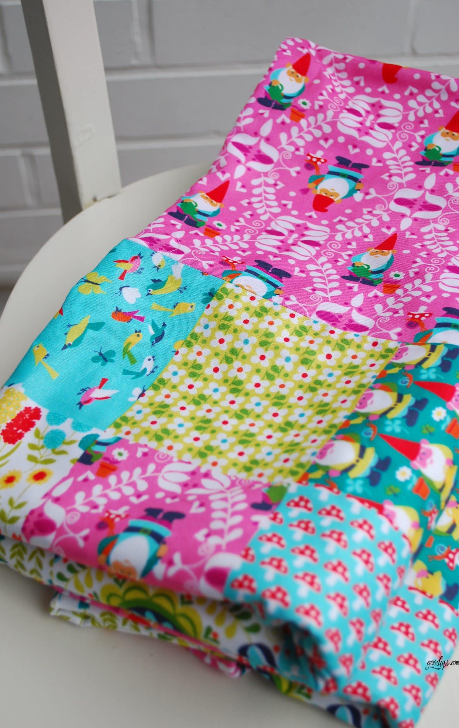 Kunterbunte Patchworkdecke