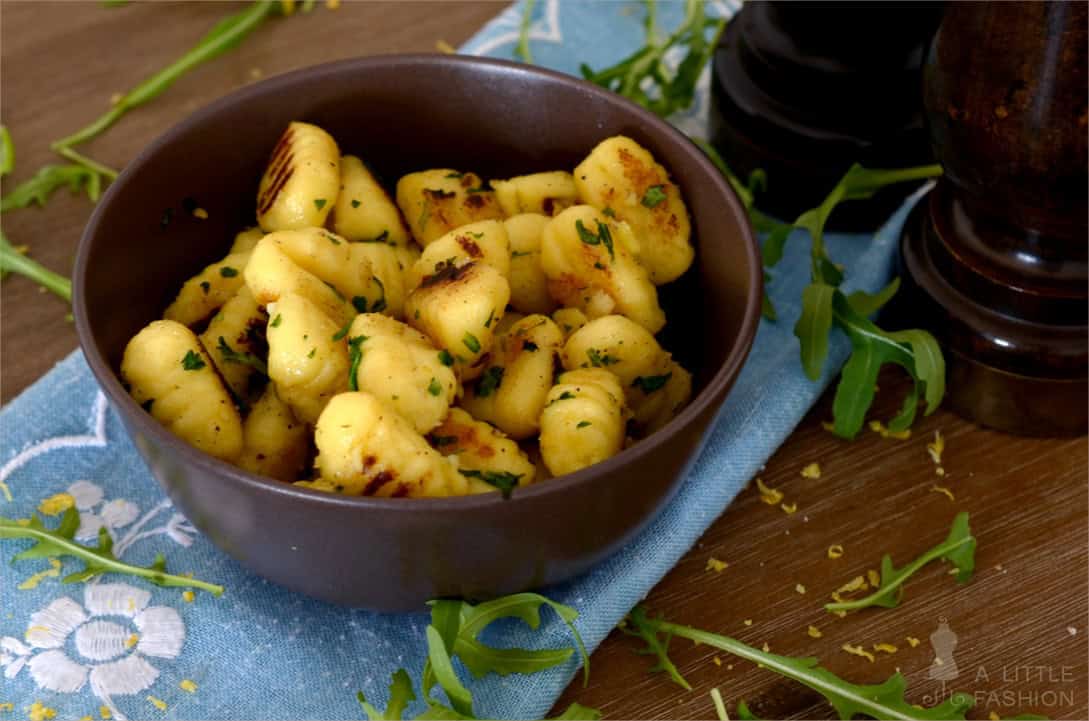 [Rezept] Gnocchi mit Rucola und Zitrone
