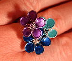 Ring mit filigranen Blüten