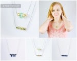 Sommerliche Ketten mit Alphabet-Perlen
