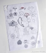 Stempel mit Japan-Muster