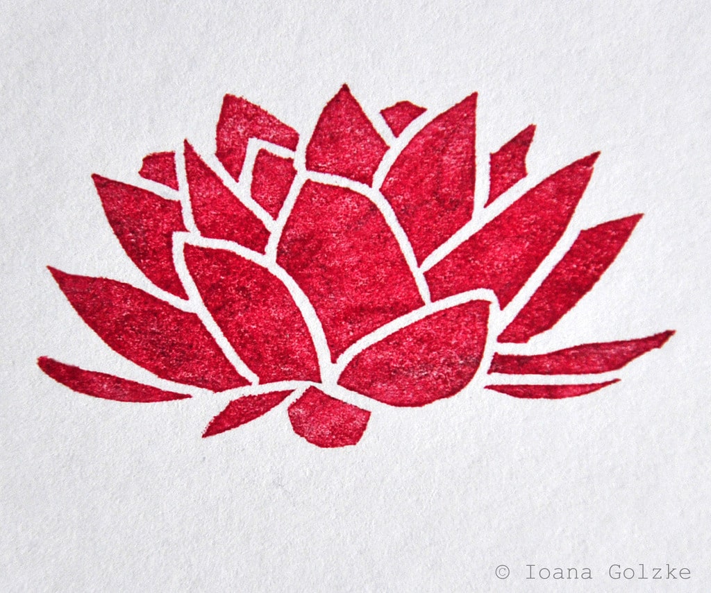Stempel mit Japan-Muster