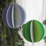 Upcycling Frühlingsdekoration: bunte Papier-Kugeln