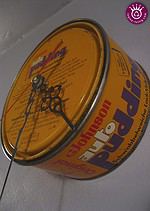 Upcycling-Uhr "Johnson-Auto-Pudding" Freebie