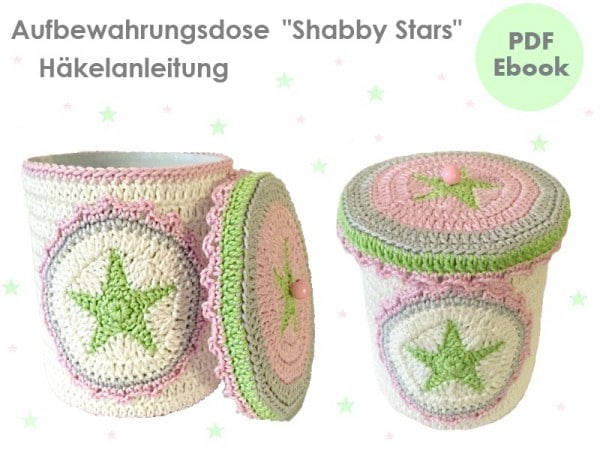 Utensilo Dose Stiftedose Shabby Stars