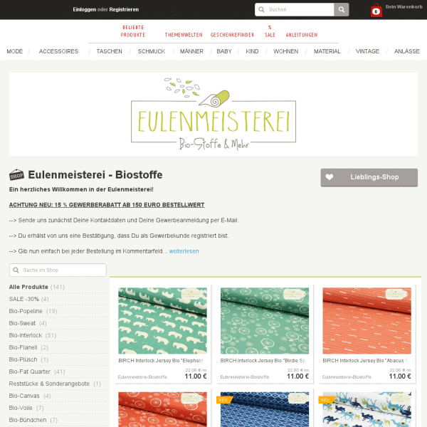 Eulenmeisterei – Biostoffe