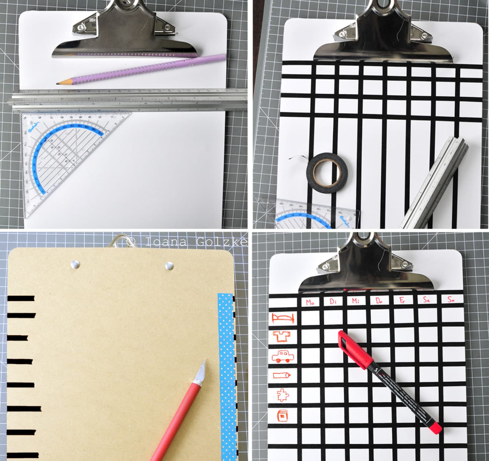 Magnet Whiteboard Klemmbretter für die Aufgaben der Kinder – DIY Tutorial