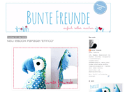 Bunte Freunde, handgefertigte Stofftiere mit bunten Mustern und freundlichem Design, ideal für kreative und liebevolle Geschenkideen im Bereich Handmade Kultur.