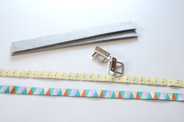 DIY Schlüsselanhänger aus Filz mit Webband