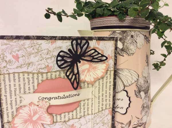 3D-Karte im Shabby-Look