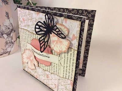 3D-Karte im Shabby-Look