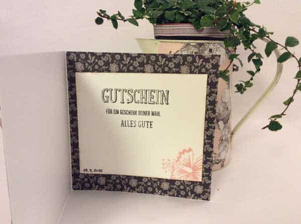 3D-Karte im Shabby-Look