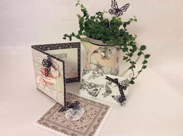 3D-Karte im Shabby-Look