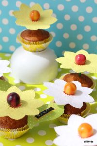 Blumen-Lolli Muffins