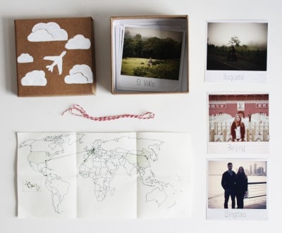 DIY Polaroid-Reise-Kiste