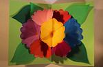 Blumige Pop up-Karte