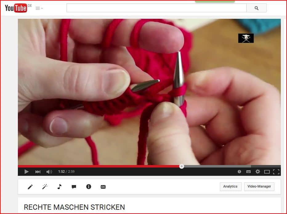 STRICKEN LERNEN: Videos für Anfänger