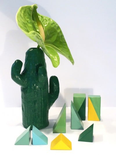 Kaktus aus Modelliermasse und Nagellack
