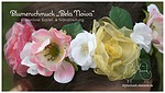 Blumen aus Organza-Stoff (Kostenlose Bastel- und Nähanleitung)