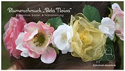 Blumen aus Organza-Stoff (Kostenlose Bastel- und Nähanleitung)