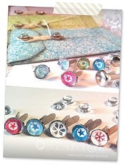 Bunte Musterklammern ganz einfach selbst gemacht – DIY design Brads