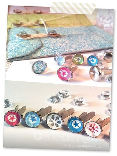 Bunte Musterklammern ganz einfach selbst gemacht – DIY design Brads