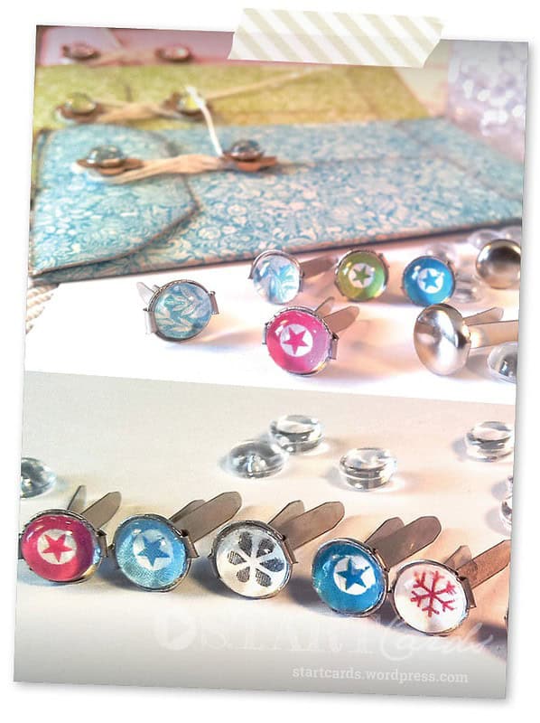 Bunte Musterklammern ganz einfach selbst gemacht – DIY design Brads