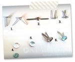 Bunte Musterklammern ganz einfach selbst gemacht – DIY design Brads