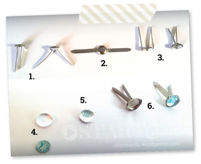 Bunte Musterklammern ganz einfach selbst gemacht – DIY design Brads