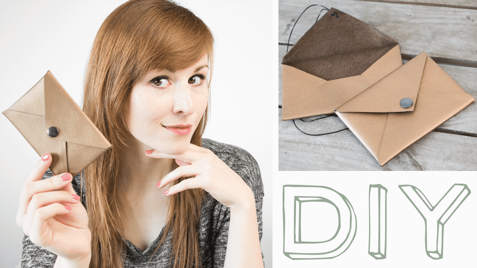 DIY Brief-Tasche + kostenlosem Schnittmuster