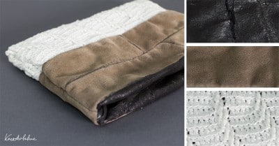 DIY Clutch aus recycelten Materialien