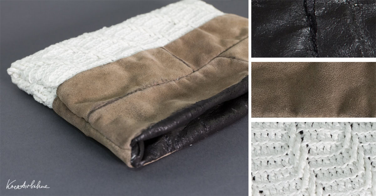 DIY Clutch aus recycelten Materialien