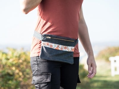 Einfache Bauchtasche – schnell genäht