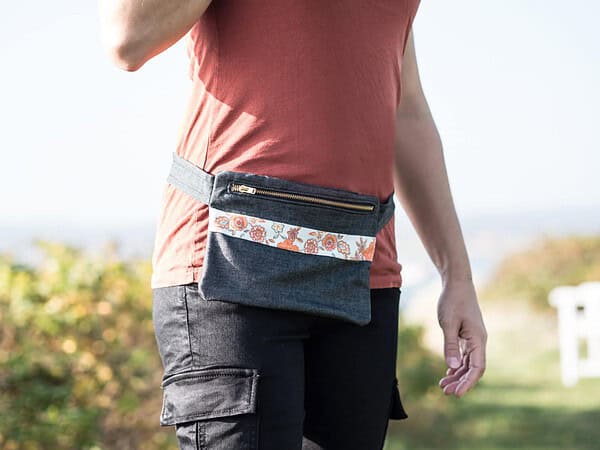 Einfache Bauchtasche – schnell genäht